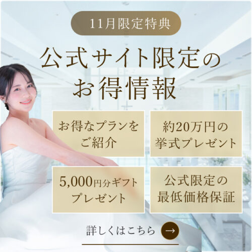公式サイト限定のお得情報はこちら！期間限定の特典もりだくさん